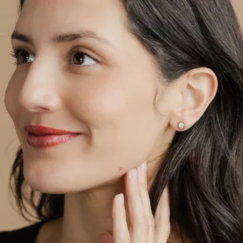 Diamond Blossom (G, Si2) 1/5 CT. Lab Grown White Diamond 10K Gold 10.1mm Stud Earrings