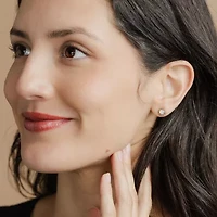 Diamond Blossom (G, Si2) 1/5 CT. Lab Grown White Diamond 10K Gold 10.1mm Stud Earrings