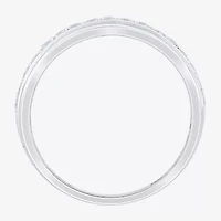 F /Vs2) Unisex Adult 2 CT. T.W. Lab Grown White Diamond 10K Gold Side Stone Wedding Bridal Set