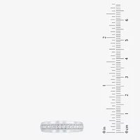 F /Vs2) Unisex Adult 2 CT. T.W. Lab Grown White Diamond 10K Gold Side Stone Wedding Bridal Set