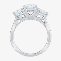 Love Lives Forever (F / Vs2) Womens 3/4 CT. T.W. Lab Grown White Diamond 10K Gold Oval 3-Stone Engagement Ring