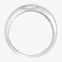 (F / Vs2) Mens 24MM 1/2 CT. T.W. Lab Grown White Diamond 10K Gold Round Wedding Band