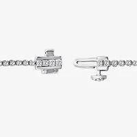 (F / Si2) Womens 1 1/10 CT. T.W.  Lab Grown White Diamond Sterling Silver 8 Inch Tennis Bracelet