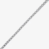 (F / Si2) Womens 1 1/10 CT. T.W.  Lab Grown White Diamond Sterling Silver 8 Inch Tennis Bracelet