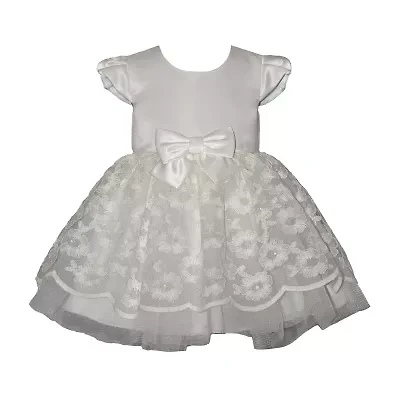 Bonnie Jean Toddler Girls Short Sleeve Cap A-Line Dress