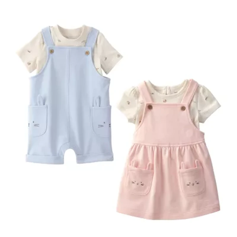 Carter's Bunny Baby Boys 2-pc. Shortall Set