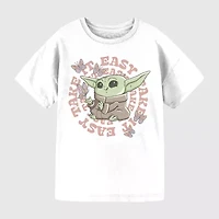 Little & Big Kid Girls Crew Neck Short Sleeve Regular Fit Star Wars Graphic T-Shirt