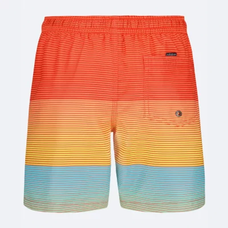 Quiksilver Big Kid Boys Striped Swim Trunks