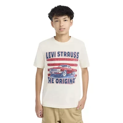 Levi's® Big Kid Boys Crew Neck Short Sleeve Regular Fit Graphic T-Shirt