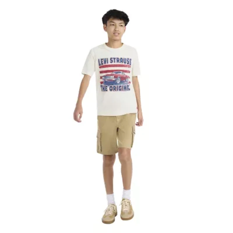 Levi's® Big Kid Boys Crew Neck Short Sleeve Regular Fit Graphic T-Shirt