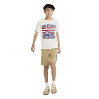 Levi's® Big Kid Boys Crew Neck Short Sleeve Regular Fit Graphic T-Shirt
