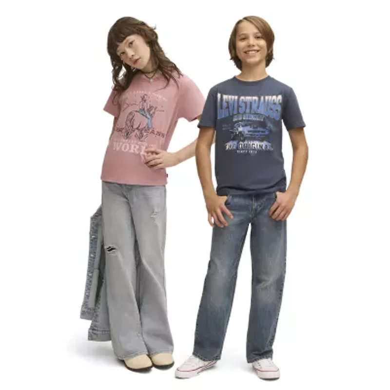 Levi's® Big Kid Boys Crew Neck Short Sleeve Regular Fit Graphic T-Shirt