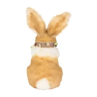 Northlight 10" Plush Rabbit With Floral Bow Easter Figurine