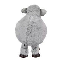 Northlight 8" Gray Bouncing Sheep Plush Easter Figurine