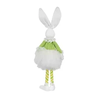 Northlight 15" Green And White Ballerina Bunny Standing Easter Figurine