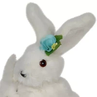 Northlight 10" Plush Mother And Baby Bunny Rabbit Spring Easter Tabletop Decor