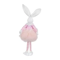 Northlight 15" Pink And White Ballerina Bunny Standing Easter Figurine