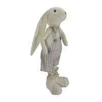 Northlight 15" Boy Bunny Rabbit In Overalls Spring Easter Tabletop Decor