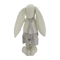 Northlight 15" Boy Bunny Rabbit In Overalls Spring Easter Tabletop Decor