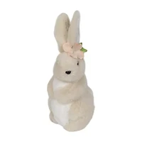 Northlight 12" Plush Standing Bunny Rabbit Girl Spring Easter Tabletop Decor