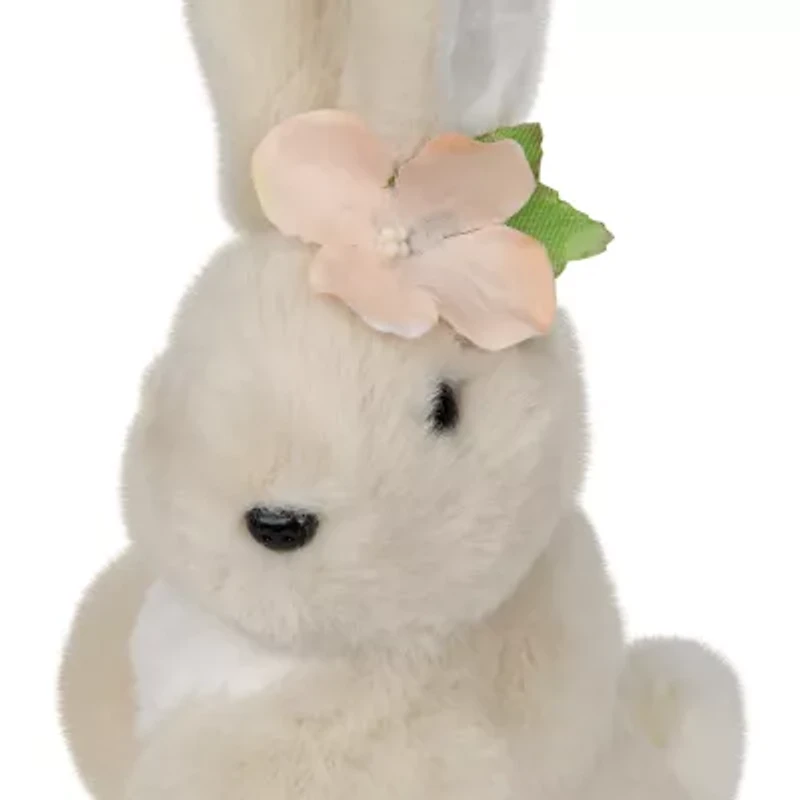 Northlight 12" Plush Standing Bunny Rabbit Girl Spring Easter Tabletop Decor