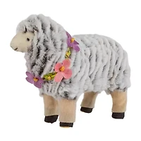 Northlight 8" Sheep Wearing Flower Necklace Easter Tabletop Decor