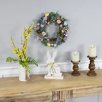 Northlight 13" Speckled Eggs And Flowers Wreath