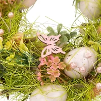 Northlight 13" Easter Eggs With Butterflies Artificial Wreath