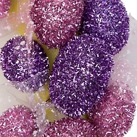 Northlight 20" Glittered Egg With Mesh Ribbons Wreath