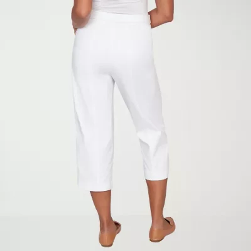 Alfred Dunner Womens Straight Capri Pant