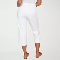 Alfred Dunner Womens Straight Capri Pant