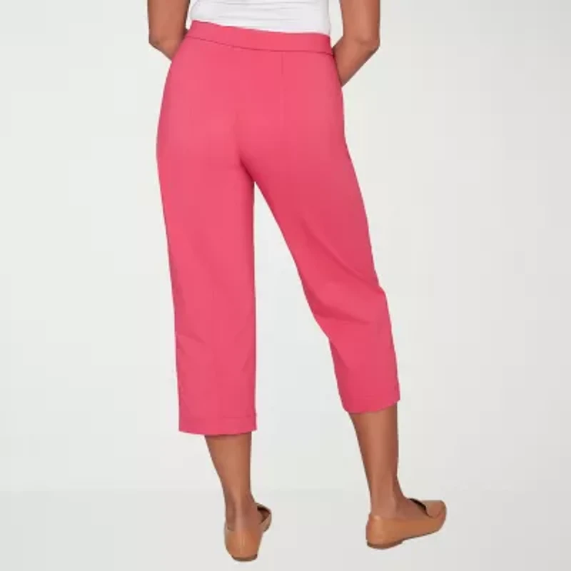 Alfred Dunner Womens Straight Capri Pant