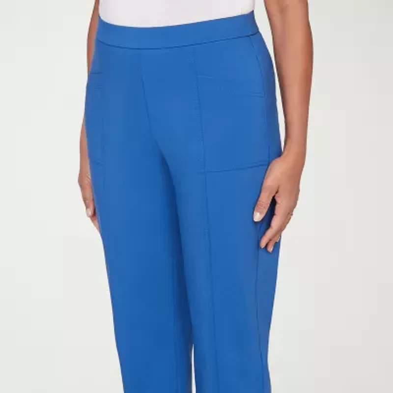 Alfred Dunner Womens Straight Capri Pant