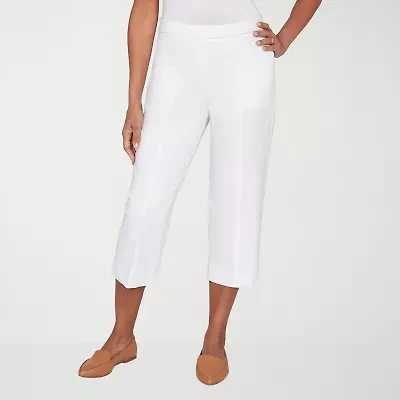 Alfred Dunner Womens Straight Capri Pant
