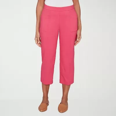 Alfred Dunner Womens Straight Capri Pant