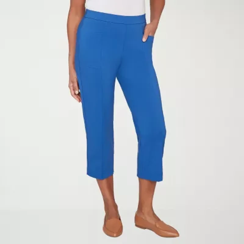 Alfred Dunner Womens Straight Capri Pant