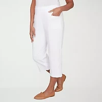 Alfred Dunner Womens Straight Capri Pant