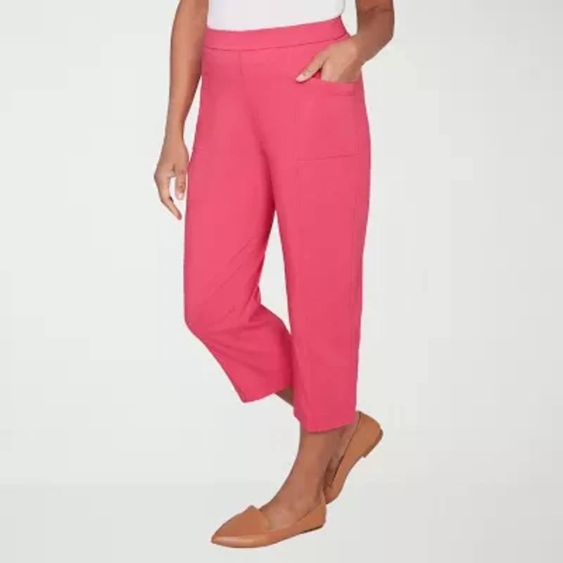 Alfred Dunner Womens Straight Capri Pant