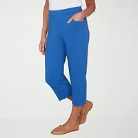 Alfred Dunner Womens Straight Capri Pant