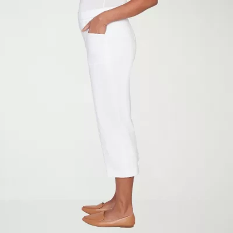 Alfred Dunner Womens Straight Capri Pant