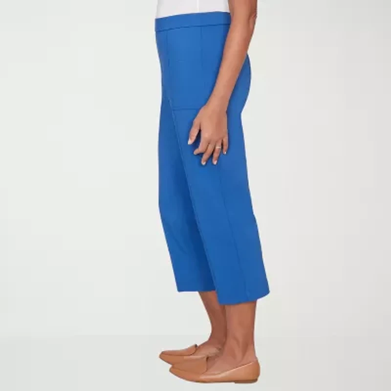 Alfred Dunner Womens Straight Capri Pant