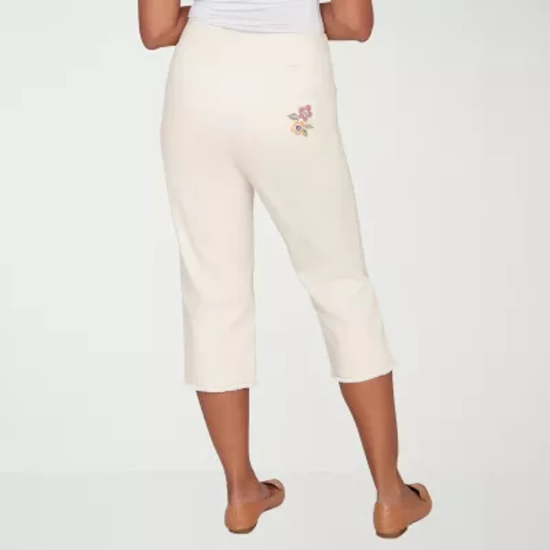 Alfred Dunner Womens Straight Capri Pant