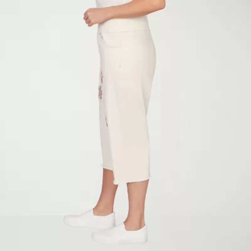 Alfred Dunner Beachcomber Womens Plus Straight Capri Pant