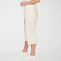 Alfred Dunner Beachcomber Womens Plus Straight Capri Pant