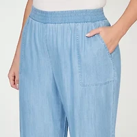 Alfred Dunner Beachcomber Womens Plus Straight Ankle Pant