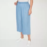 Alfred Dunner Beachcomber Womens Plus Straight Ankle Pant