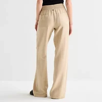Hurley Womens Juniors Straight Low Rise Pull-On Pant