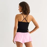 Arizona Womens Juniors Scoop Neck Sleeveless Camisole