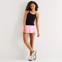 Arizona Womens Juniors Scoop Neck Sleeveless Camisole