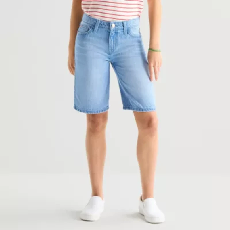 Thereabouts Little & Big Kid Girls Adjustable Waist Bermuda Short